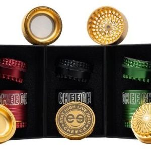 Cheech JC-9058 4PC Quick Release Cheech Logo Grinder W/ Storage