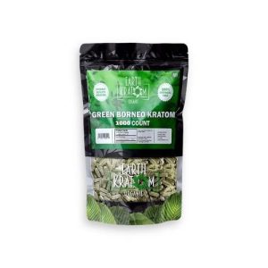 Earth Kratom 1000ct Capsules Green Borneo