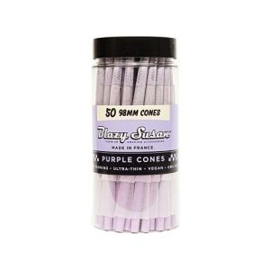 Blazy Susan 50 Pack 98MM Cones Purple