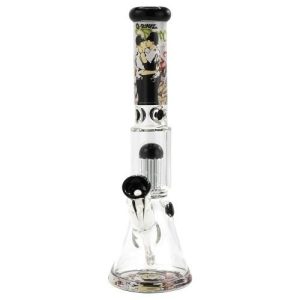 G-Rollz Banksy's 'Cop On Cop' 8-Arm Perc Beaker Yellow 50CM