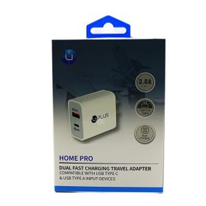 Uplus Home Pro Dual Fast Charging Travel Adapter