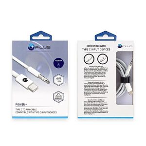 Uplus Power+ Type C To Aux Cable 6ft