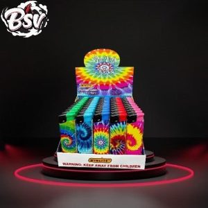 Winlite Tie Dye Fix-Flame Electro Disposable Lighters 50ct
