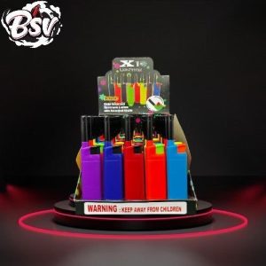 Extended Neon Fix Flame Electronic Lighters 50ct