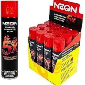 Neon 5x Butane 12pk Display