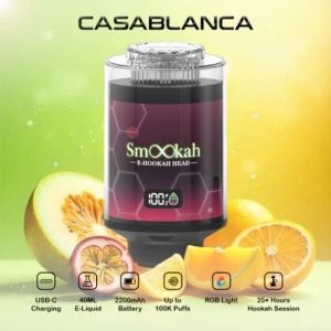 Smookah 2 in 1 Disposable Hookah 100k Puff Casablanca
