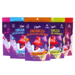 Purple Enhanced Microdose Gummies 600mg 5ct Wild Berry