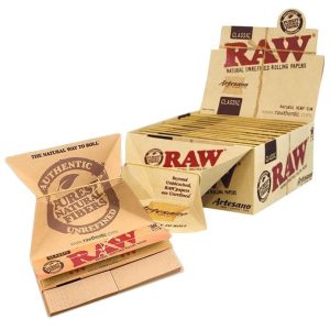 Raw Classic Artesano Kingsize Slim Tray+Papers+Tips 15 Pk Per Bx