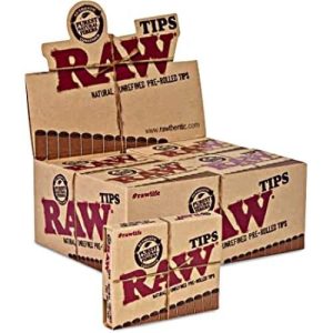 Raw Pre-Rolled Tips 20 Per Box