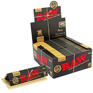 Raw Black King Slim Papers 50PK/ Display