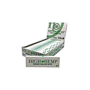 High Hemp 1/4 Organic Rolling Paper 25 Booklets