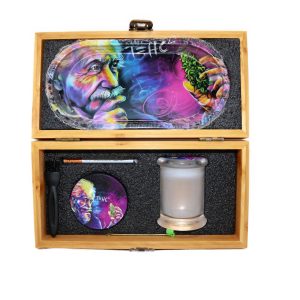 Loaded Wooden Stash Box Combo Einstein