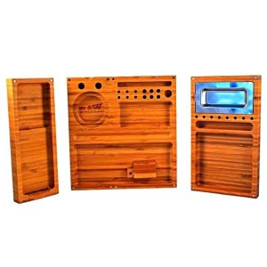 Raw Triple Flip Magnetic Bamboo Wood Tray