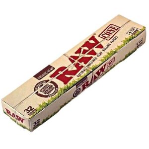 Raw 1 1/4 Organic 32PK Cones