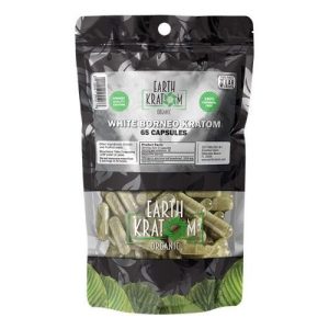 Earth Kratom 65ct Capsules White Borneo