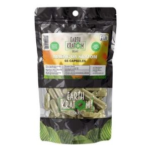Earth Kratom 65ct Capsules Maeng Da