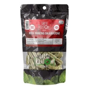 Earth Kratom 65ct Capsules Red Maeng Da