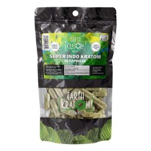 Earth Kratom 65ct Capsules Super Indo