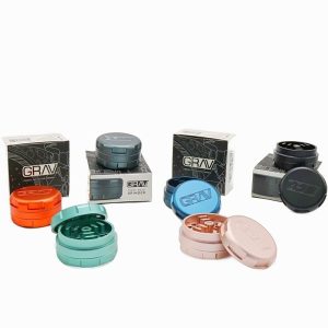 Grav 3-Piece Aluminum Grinder Black