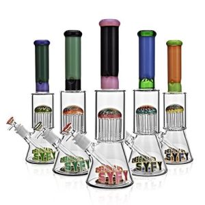 SF4 Orange SYFY 7MM 12 Arm Wig Wag Beaker 16"