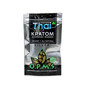 OPMS 60 Capsules 36 Grams Green Vein Thai