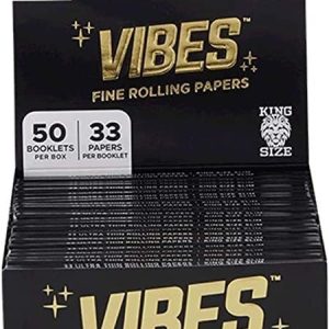 Vibes Papers King Size Ultra Thin 50 Booklets/ Box