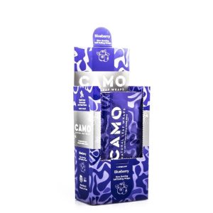 Camo Natural Leaf Wraps 25/Per Box Blueberry