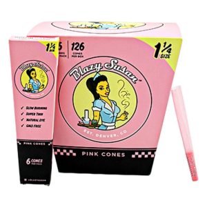 Blazy Susan Pink 1 1/4 Cones 21 Packs Per Box/ 6 Cones Per Pack