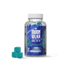 Moon Wlkr Gummy D8 Europa (Blueberry) 50ct 12.5mg Per Piece