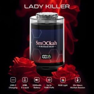 Smookah 2 in 1 Disposable Hookah 100k Puff Lady Killer