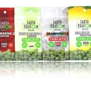 Earth Kratom 100ct Tablets Train Wreck