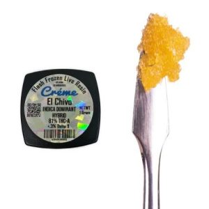 Creme Flash Frozen Live Resin THC-a Dabs El Chivo Hybrid
