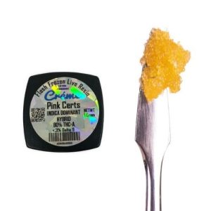 Creme Flash Frozen Live Resin THC-a Dabs Pink Certs Indica