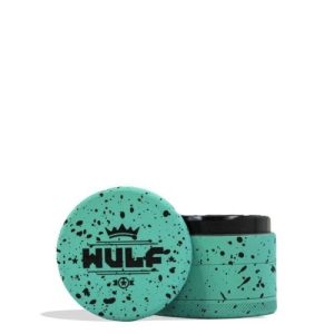 Wulf 4pc  50mm Spatter Grinder Teal/Black Splatter