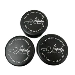 Saturday THC-A 2.5g Live Resin Diamonds Gelato 45 - Slurricane
