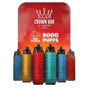 Al Fakher Crown Bar 8000k Disposable 10ct Lush Ice