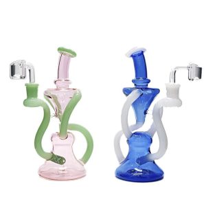 BWOG85 8" Ultimate Re cycler Rig With Slight Bent Neck