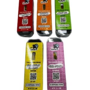 Lost Monkeys THC-A Diamond Sauced 2g Disposable Orange Apricot