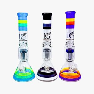 LG-256 14" Multicolor Water Tube W/ Tree Perc