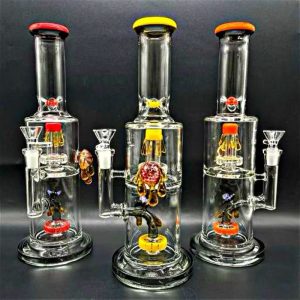 12 Inch Honey Drip 2 Chamber Water Pipe With Percs