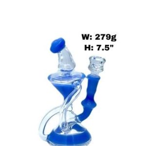 Ultimate Recycler Bent Neck Pinch Center Water Pipe 3855