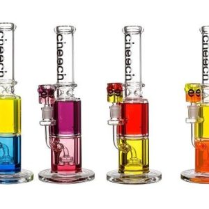 Cheech HR-GY-119 Dual Color Glycerin Rig With Perc