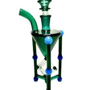 7.5" Inch Geometry Hour Glass Water Pipe