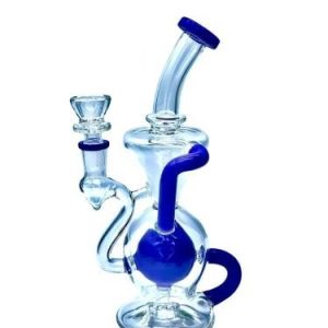 9.5" Inch Recycler WIth Turbine & Bent Neck