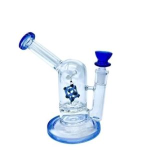 7" Cylinder Bent Neck Geometry Water Pipe
