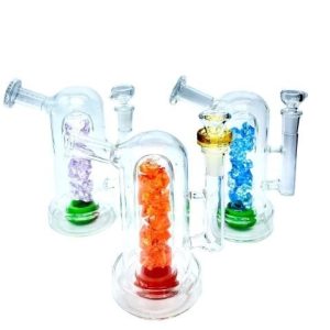 6.5" Inch Crystal Perc Water Pipe
