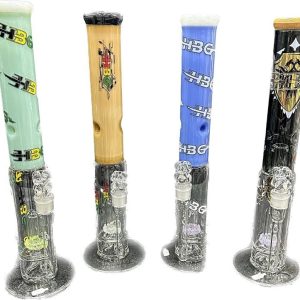 HBG Glass Perk Showerhead Upline Super Logo Color