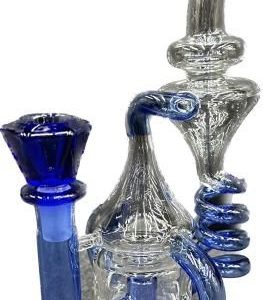 8 in Twisted Cyclone Multi Colored Percolated Water Pipe