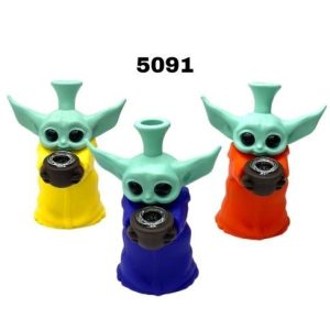 Baby Yoda Silicone Water Pipe