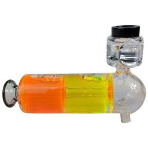 Double Glycerin Hand Pipe W/Glycerin Bowl Head